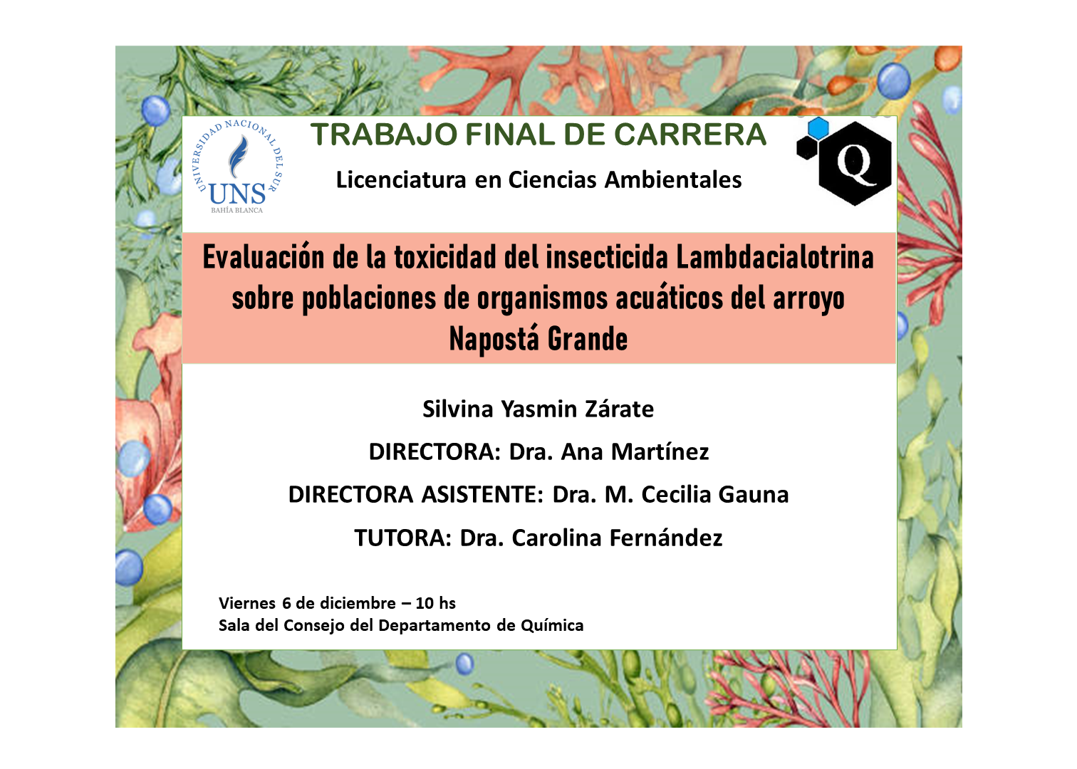 Trabajo final de carrera - Lic. en Ciencias Ambientales