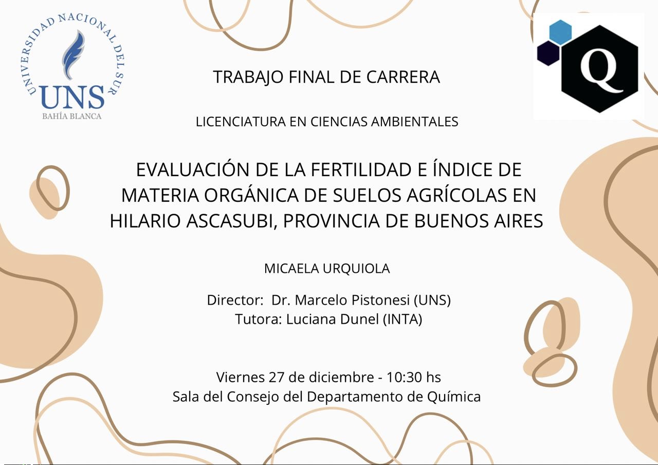 Trabajo final de carrera - Lic. en Ciencias Ambientales