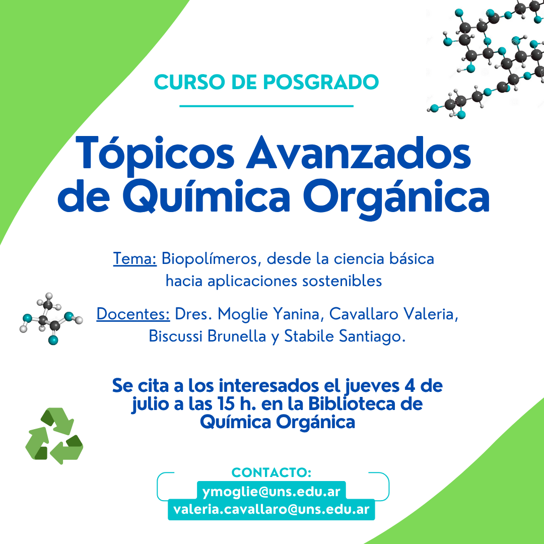 Curso de Posgrago - Tópicos Avanzados de Química Orgánica