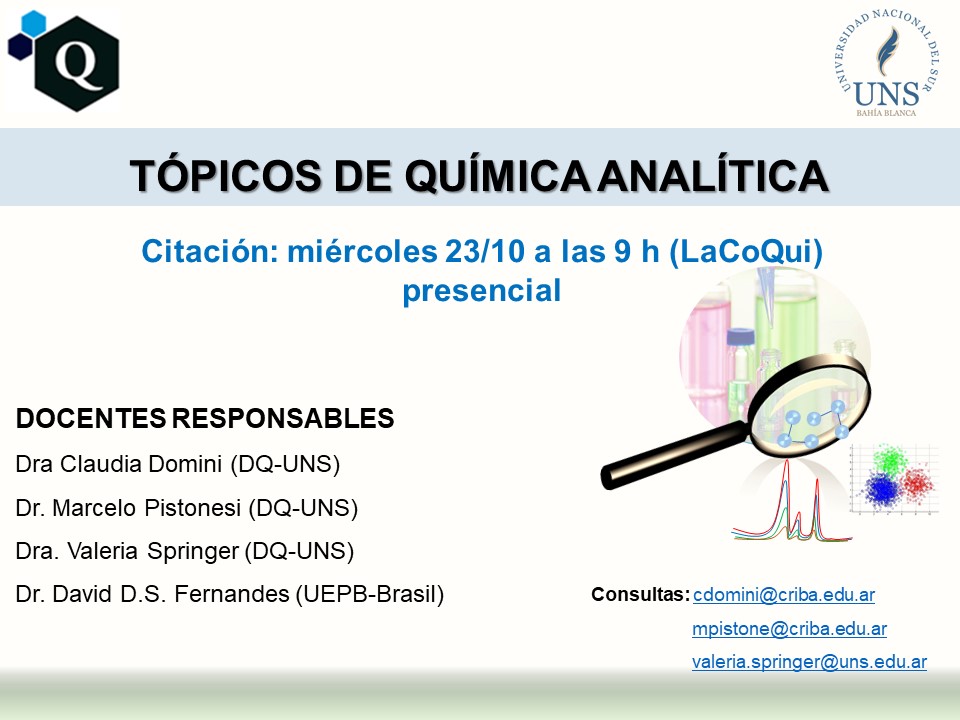 citacion topicos de Quimica Analitica