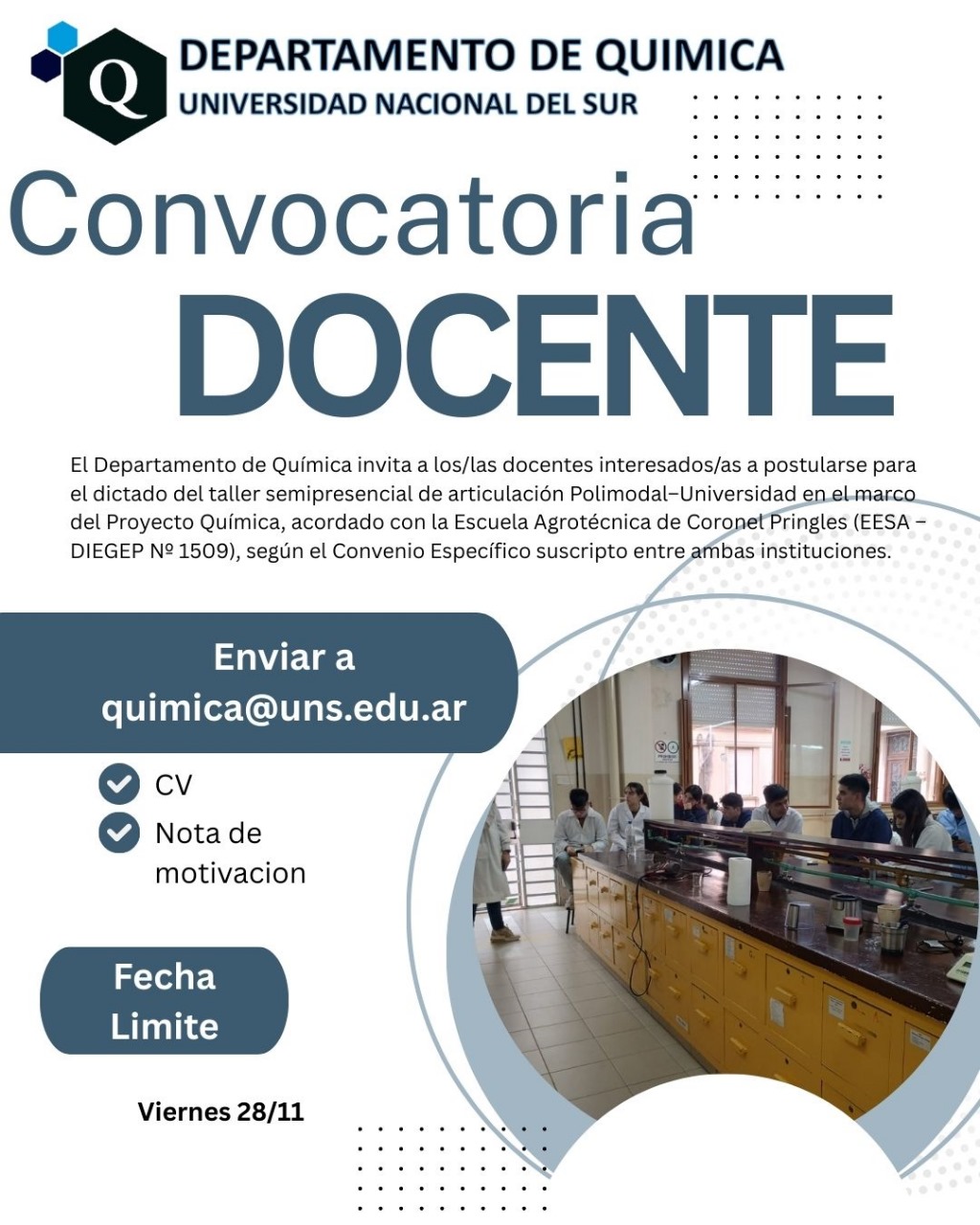 Convocatoria Docente 2025