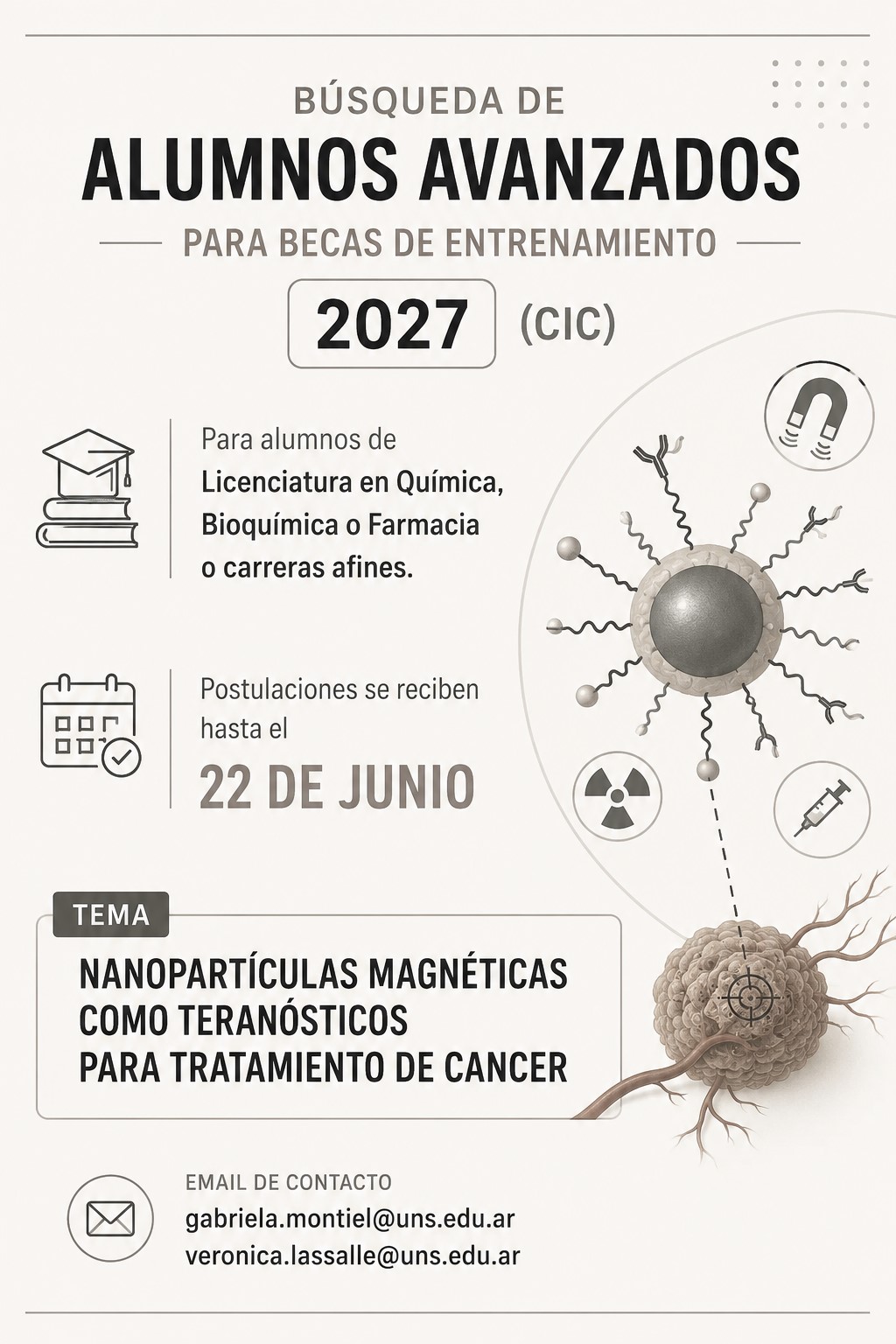 Búsqueda de Alumnos Avanzados - Beca de Entrenamiento CIC-2027