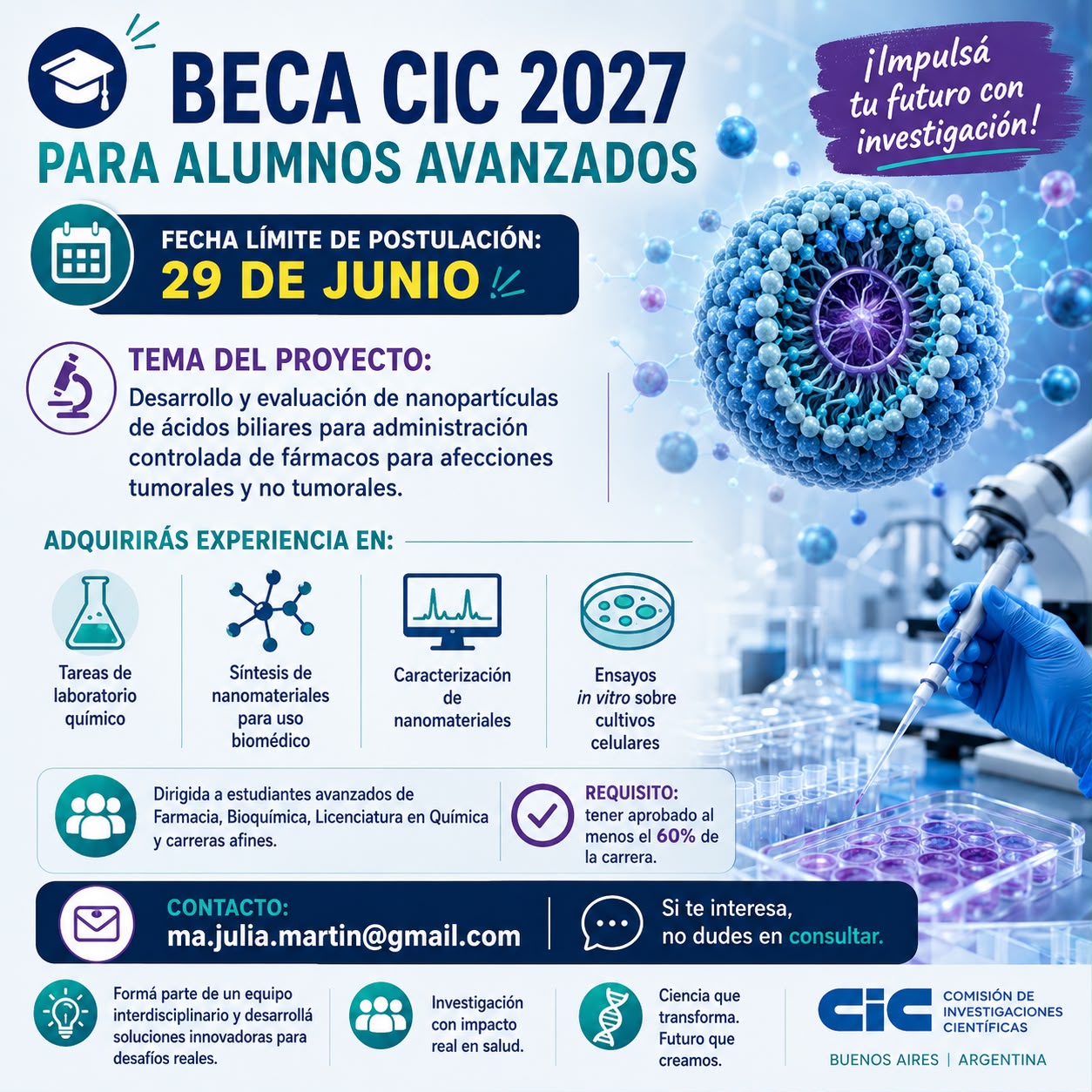 Beca CIC-2027 para Alumnos Avanzados